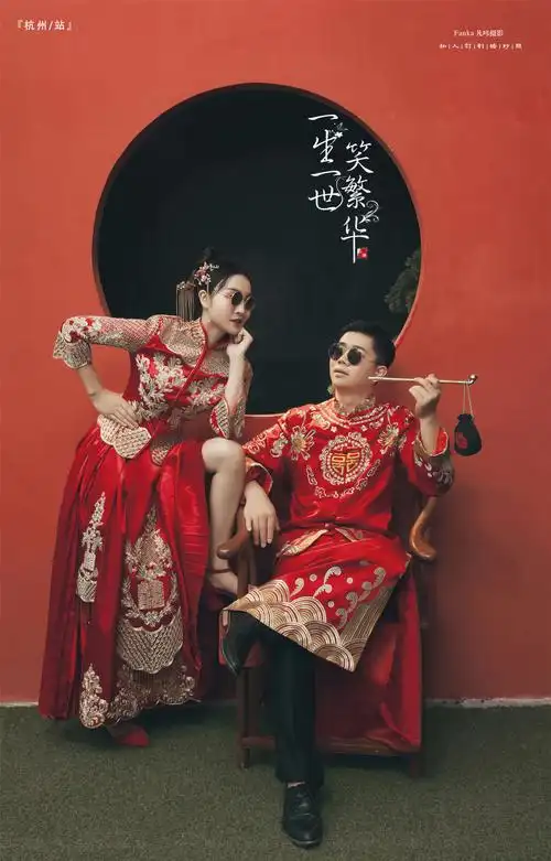 杭州婚纱照之趣味中式系列客片分享遇一人白首许一世倾城
