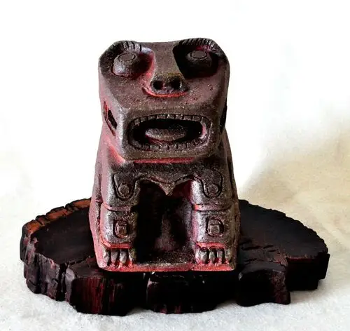 柴窑粗陶艺术创作的雷州石狗