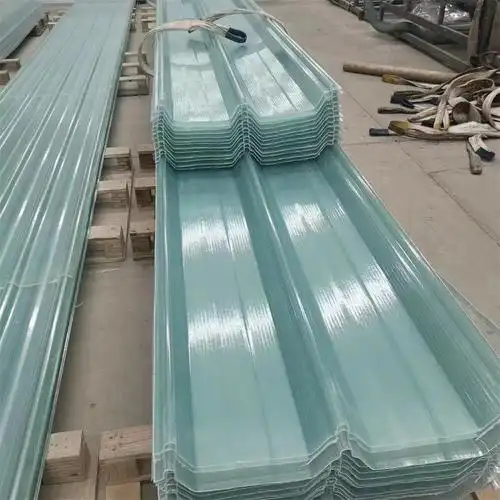 玻璃钢采光板透明frp采光瓦工业厂房车棚用隔热