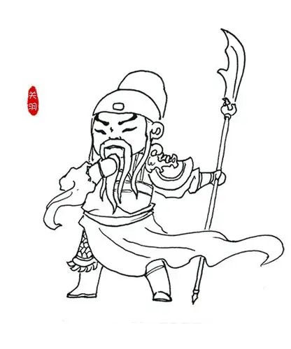 三国q版人物插画
