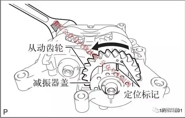 丰田27l1arfe发动机正时带平衡轴