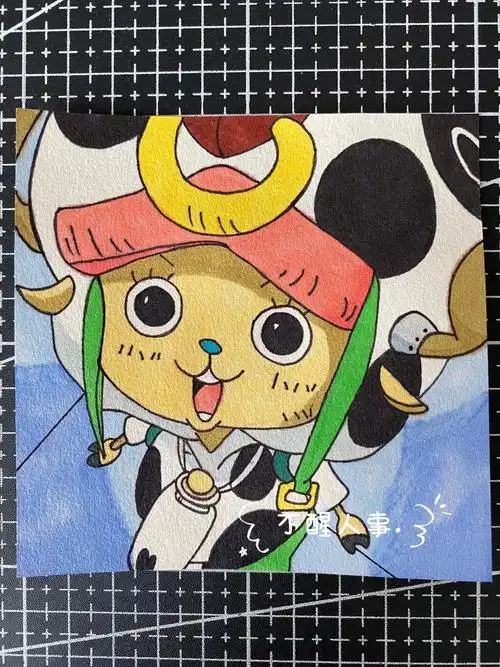 海贼王——乔巴 (临摹手绘过程分享)#画画 #临摹 #简笔画 - 抖音