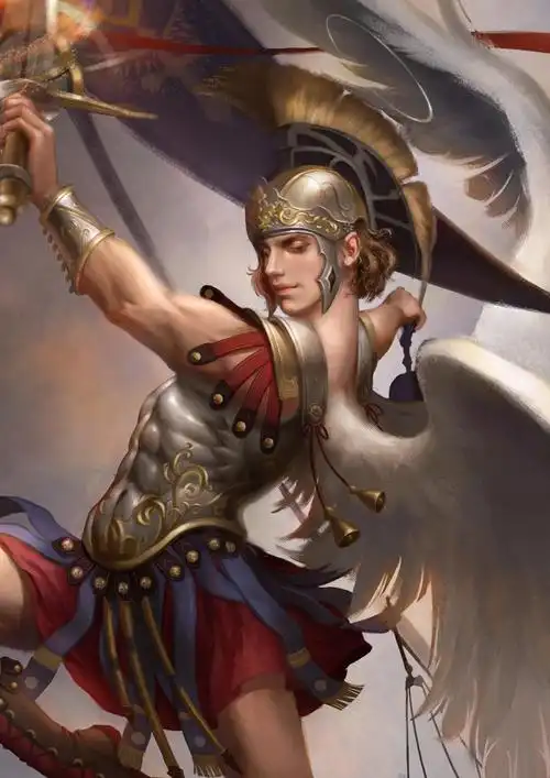 炽天使米迦勒战胜恶魔