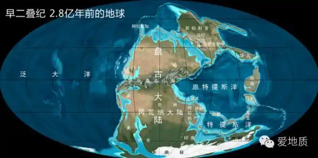 早二叠世,基梅里板块从冈瓦纳中分裂出来,向劳亚大陆运动.