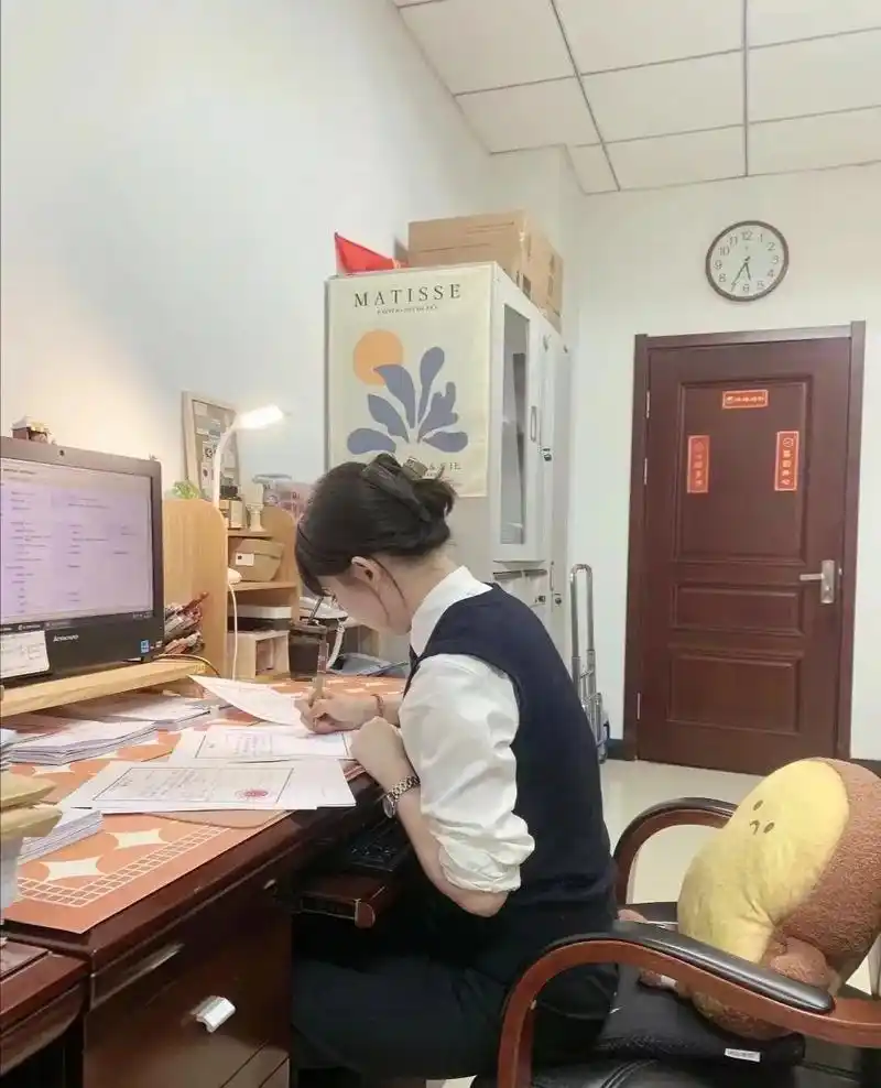 新来的00后小会计,刚开始就成了办公室独宠,工作效率真高,不 - 抖音