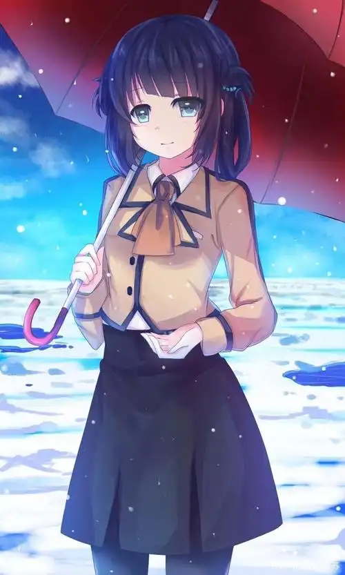 二次元校服女生壁纸 夏天你换新校服了吗