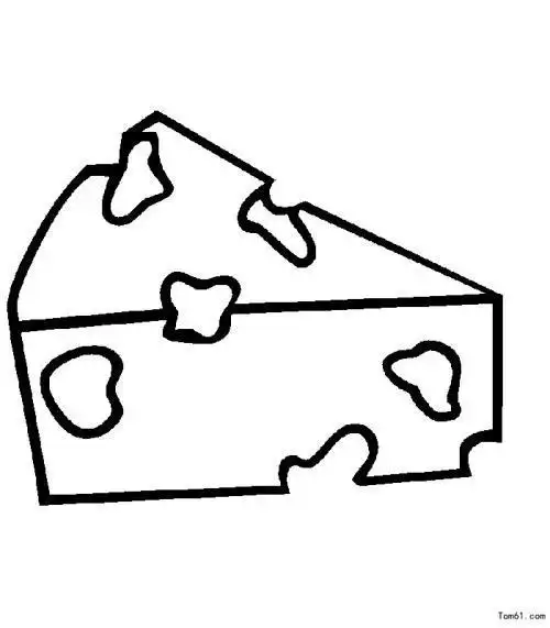 三年级一块奶酪简笔画