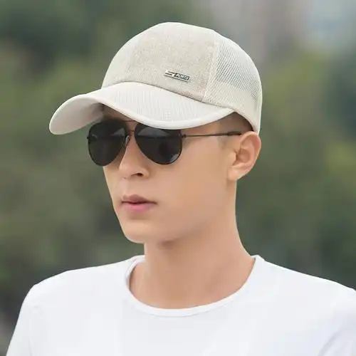 bw9新款帽子男士夏天网眼透气鸭舌帽户外遮阳帽太阳帽凉韩版潮休闲
