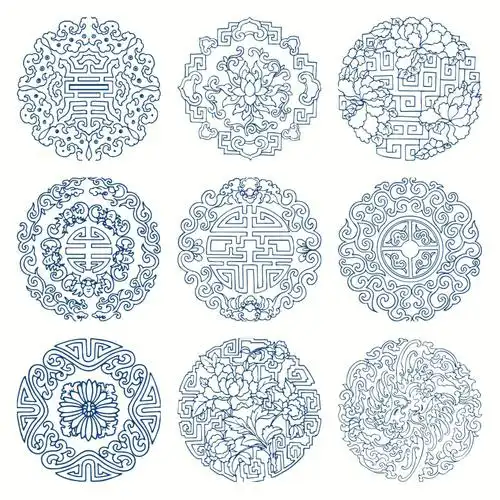 中国风青花瓷纹样之美十一