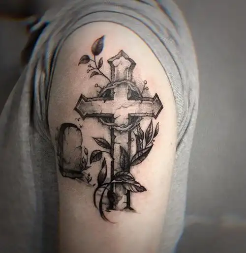 最新十字架纹身图案大全2