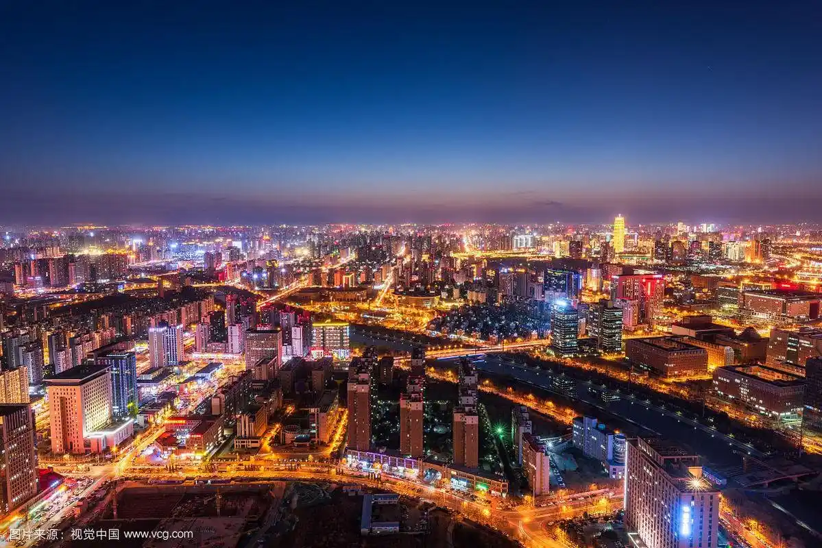 郑州市高视角全景图