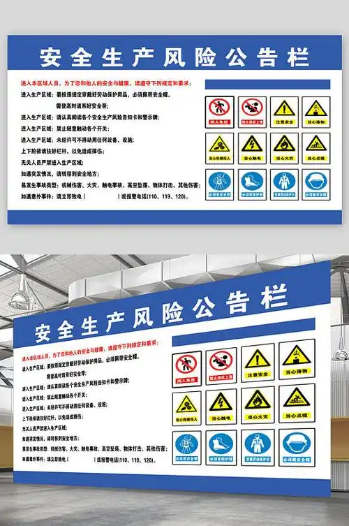 安全生产风险公告栏