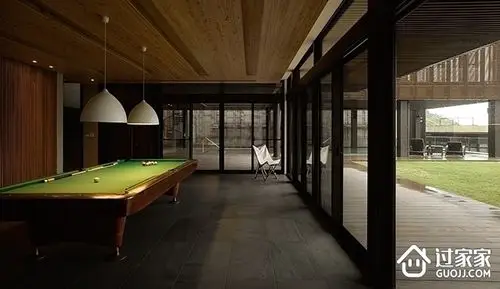现代别墅空间效果图赏析游戏厅