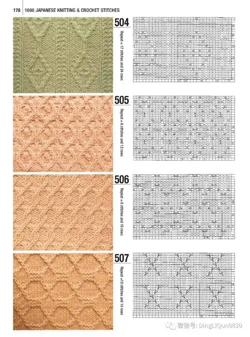 「针织图解」最新的700个棒针编织图案,织毛衣有用(下篇)