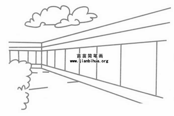 小学走廊设计简笔画