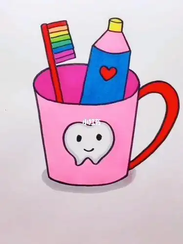 牙刷牙膏简笔画简笔画教程牙膏牙刷简笔画教程文化绘画