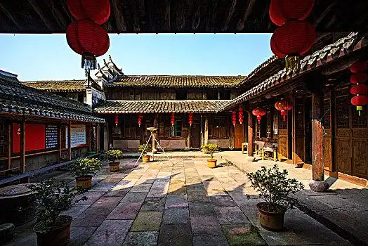 灯笼,老房子,古建筑,院落