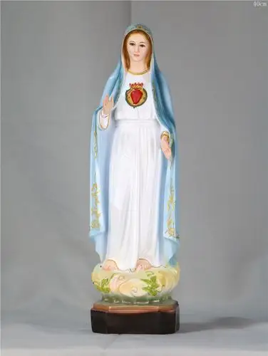 40cm耶稣基督教天主教圣像圣物圣母耶稣玛利亚教堂家庭雕像礼饰品