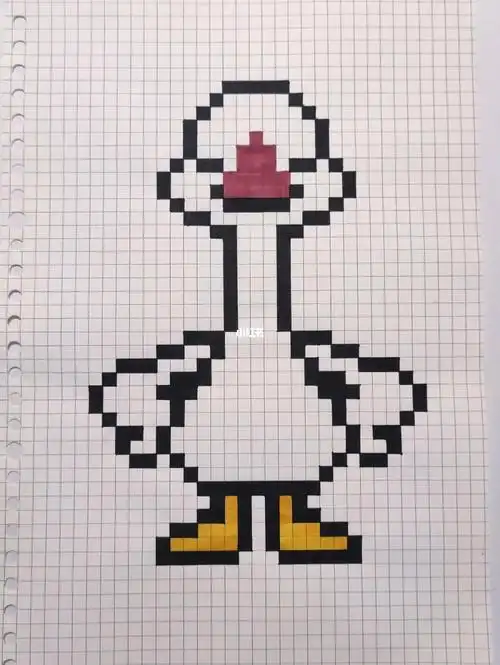 格子画临摹Ⅰday4Ⅰ小鸭子