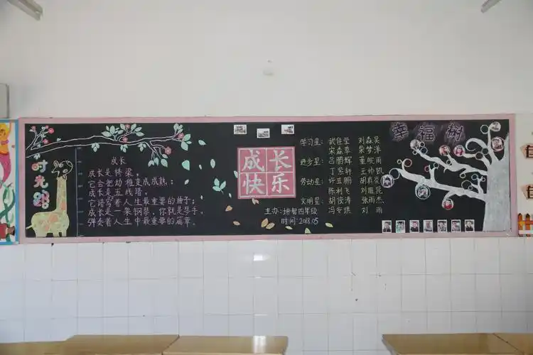 四年级班级黑板报