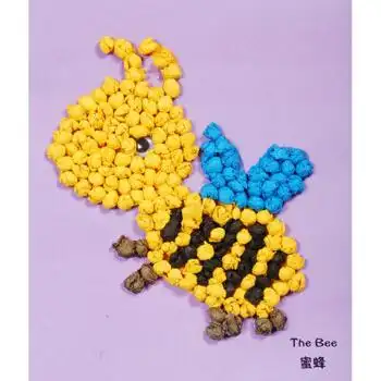 揉纸搓纸贴画儿童手工diy创意制作材料包 幼儿园小班亲子活动玩具培训