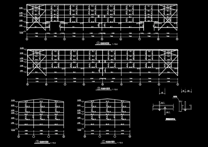 钢结构厂房施工图