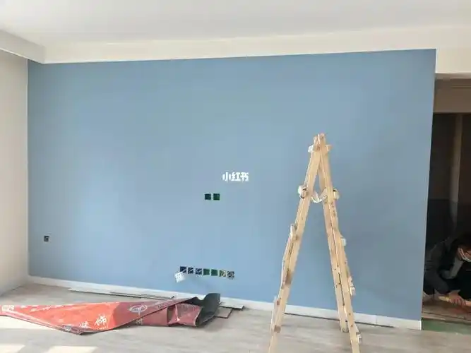 灰蓝色电视背景墙