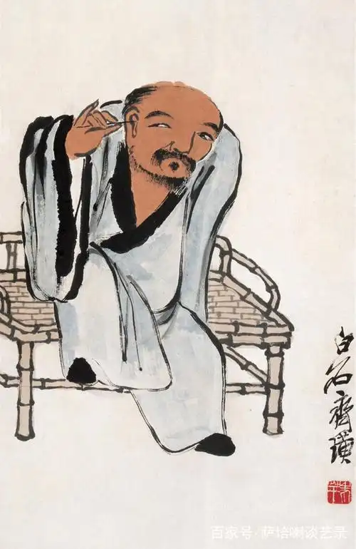 20世纪国画大师齐白石人物画作品欣赏