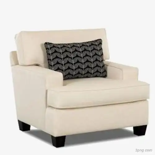 白色沙发png素材透明免抠图片-产品实物-三元素3png.com