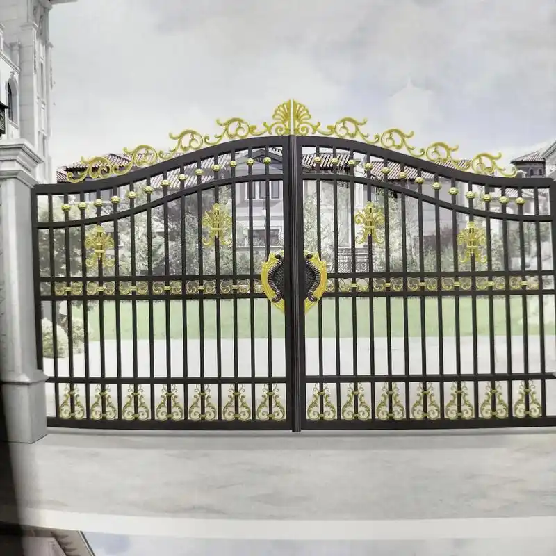 铝艺豪化庭院门,别墅门,铁艺大门,有需要的联系我,联系电话号 - 抖音