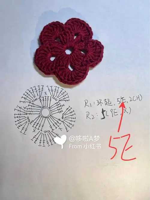 五分钟搞定这是非常适合新手完成的一个杯垫,钩法简单不复杂,图解其实