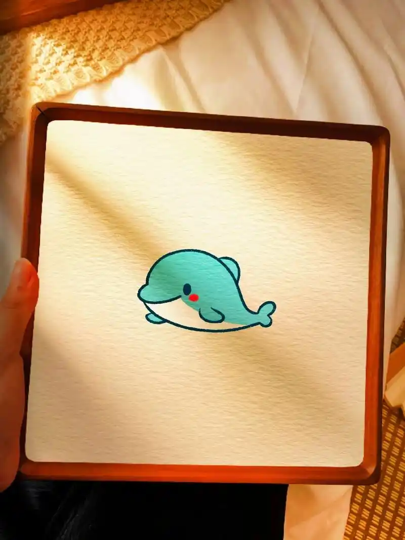 图文伙伴计划 简单四步画可爱的小海豚!超级简单,一学就会! - 兑趑