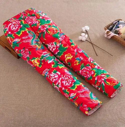 东北花棉袄东北大花布棉袄棉裤套装纯棉花加厚喜庆棉衣女外穿加厚棉服