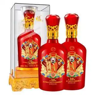 金六福中国福酒金六福50度浓香型白酒典陈10整箱装500ml6瓶