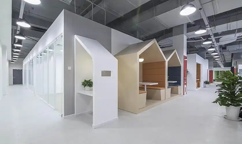 北京 现代办公楼道现代风格1400平米装修效果图案例_indeco装修设计