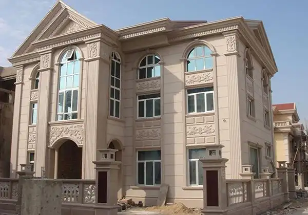 三层楼房外墙喷砂效果图灰色6层自建房外墙喷砂装修效果图2022已更新