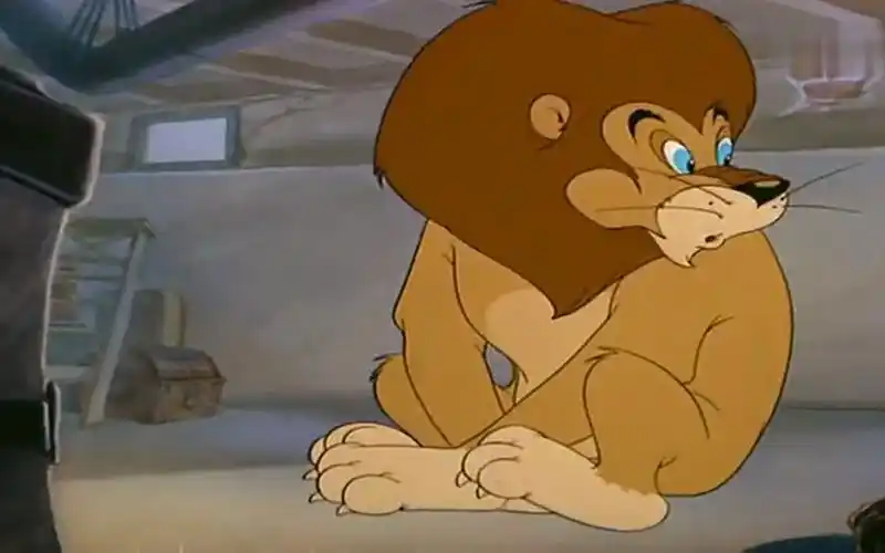 猫和老鼠:好呆萌的狮子,肚子饿求助杰瑞,给杰瑞整不会了!