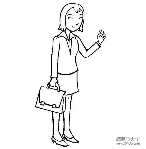 人物简笔画律师简笔画图片