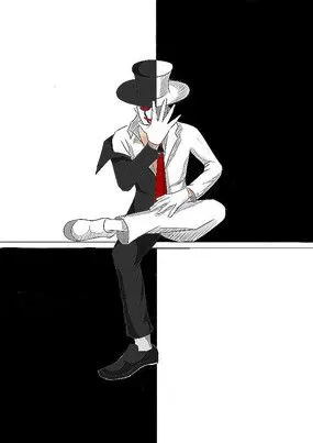 小丑卸下面具插画