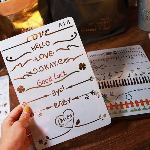 手抄报花边分割线镂空模板尺手帐日记装饰间隔线儿童相册diy素材