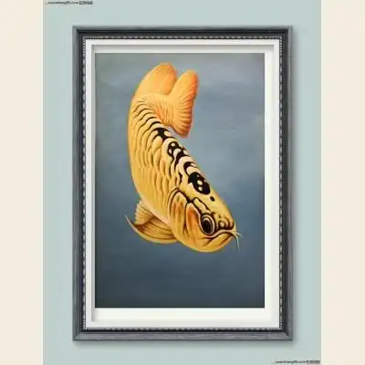 油画原创 郑进福《龙鱼》