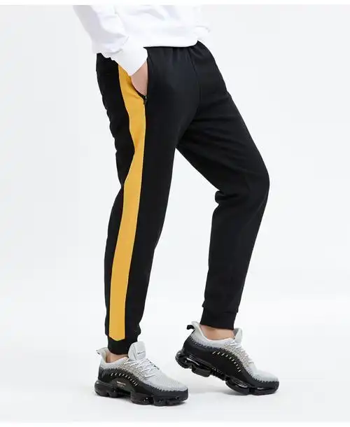 安踏男装运动裤男裤针织长裤2020新品时尚运动休闲裤潮裤斜边条纹官方