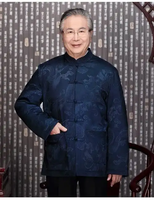 拾福中老年男装唐装套装男棉衣2018棉袄老人过寿生日加绒加厚冬季棉衣