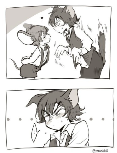 汤姆和杰瑞拟人化之后这是世上最甜的甜宠漫吧