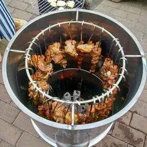 烧烤炉吊炉木炭火烤羊肉串鸡翅羊腿羊排熏腊肉腊肠熏烤五花肉挂炉