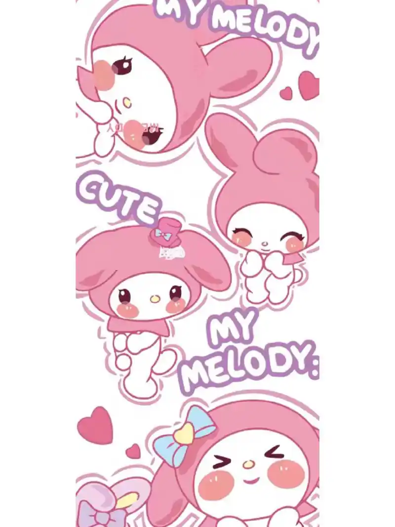 粉粉嫩嫩的美乐蒂壁纸来啦! 真的超级无敌可爱～ .
