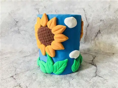 纸杯向日葵手工二年级