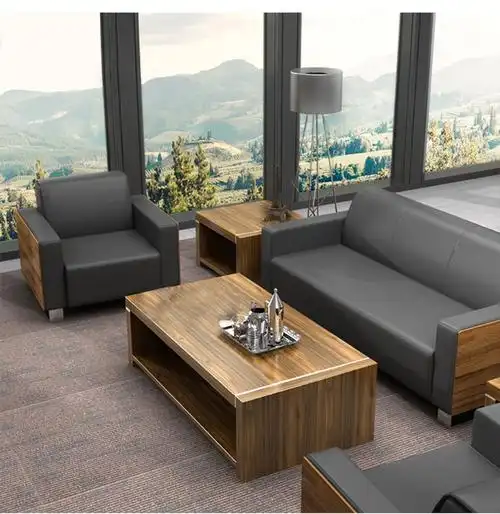 傲海办公接待沙发 办公室沙发茶几组合 现代简约办公会客沙发