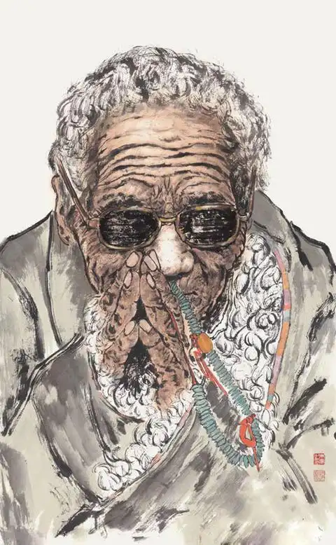 朱军画作《牧羊女》拍出130万 网友:范增的弟子果然威武