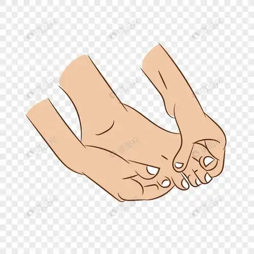 女性美容养生脚部按摩矢量素材